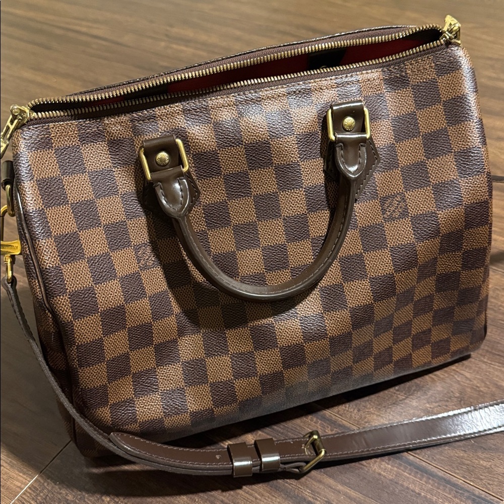 Louis Vuitton Damier Ebene Speedy Bandoulière - Picture 10 of 13